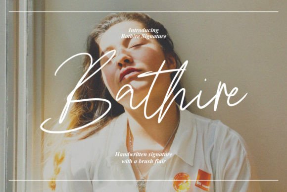 Bathire Font: Elegant Script for Branding