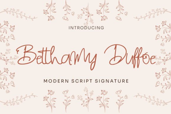 Betthamy Duffoe: A Sleek Script Typeface for Modern Editors