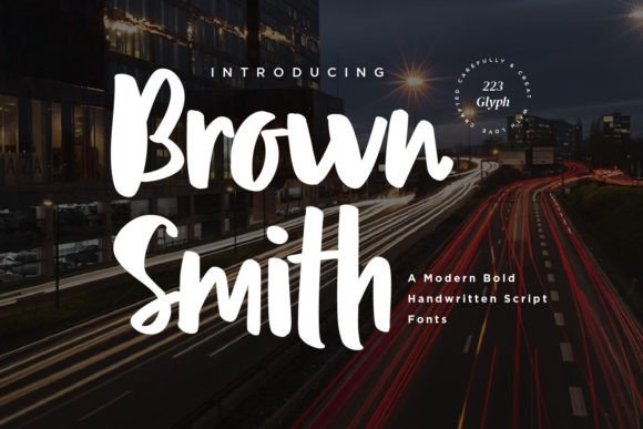Brown Smith Font for Creative Projects