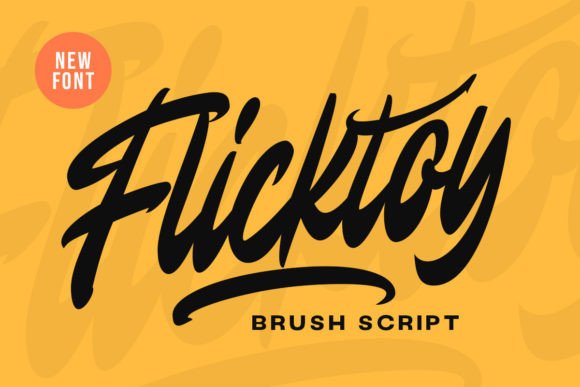 Flicktoy: A Modern Script Font for Creative Projects