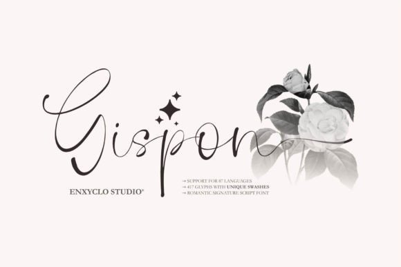 Gispon Font: Romantic Script for Digital Design