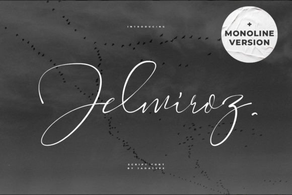 Jelmiroz Font: Elegant Script for Brand Campaigns