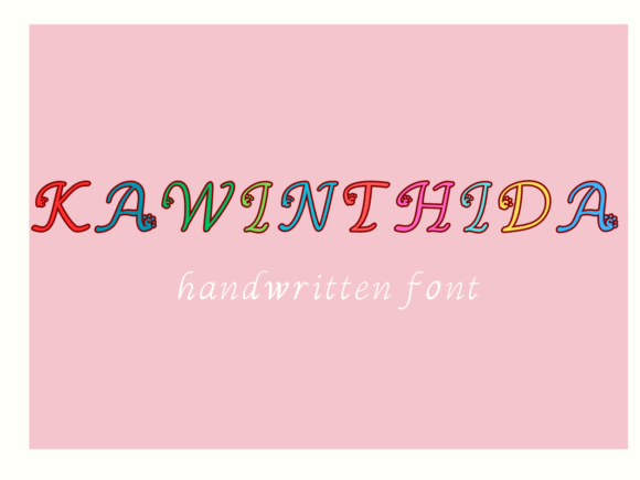 Kawinthida: A Sweet Handwritten Font for Business