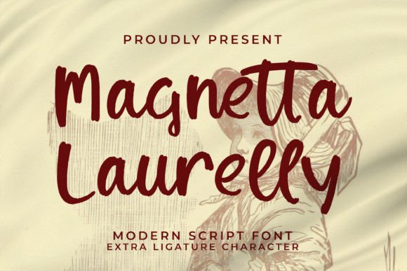 Magnetta Laurelly Font for Creative Campaigns