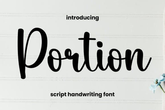 Portion Font for Web Design