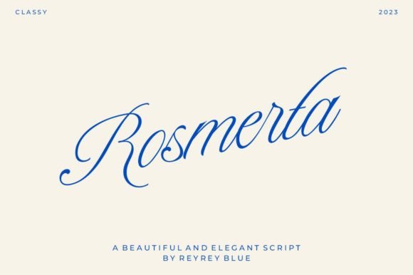 Rosmerta: A Vintage Script Font for Business Branding