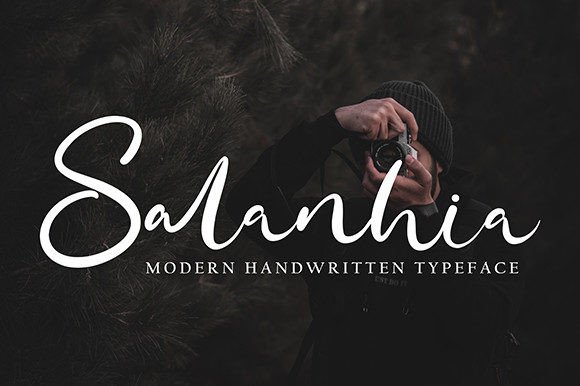 Salanhia Font: Modern Handwritten Script