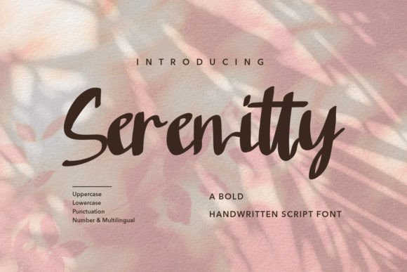 Serenitty Font for Elegant Design
