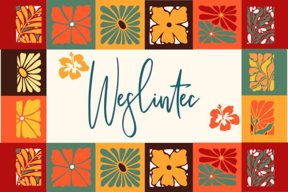 Weslintec Font: Whimsical Script for Creative Campaigns